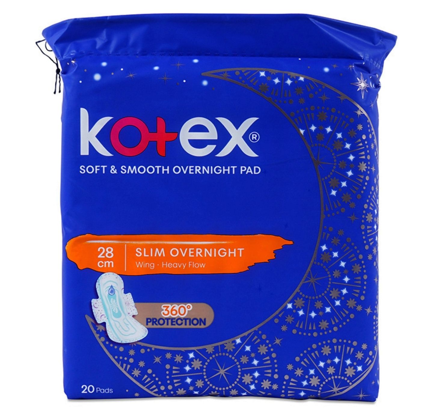 Kotex Soft and Smooth Overnight Wing 28cm 20s