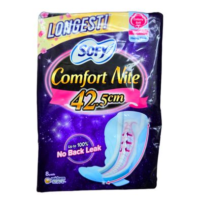 Sofy Comfort Nite No Back Leak 42.5cm x 8pads