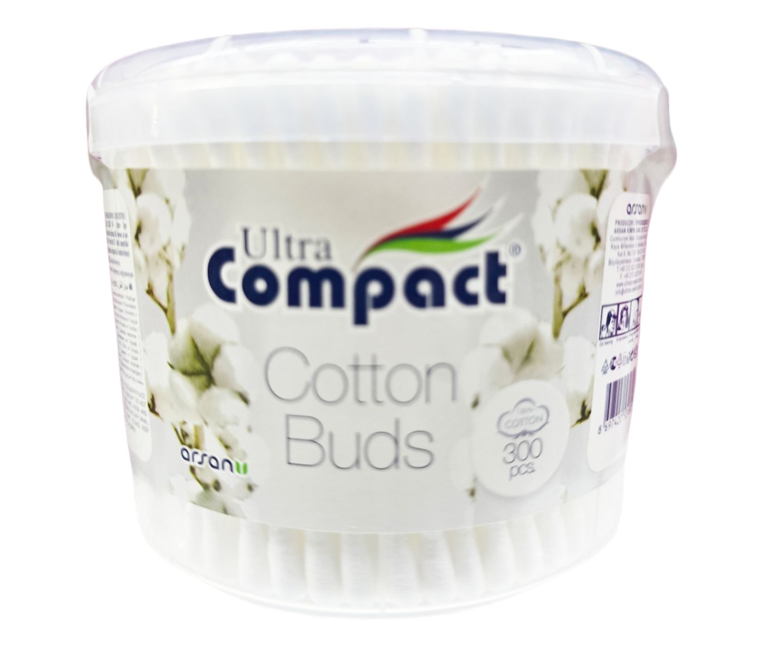 Ultra Compact Cotton Buds 300pcs