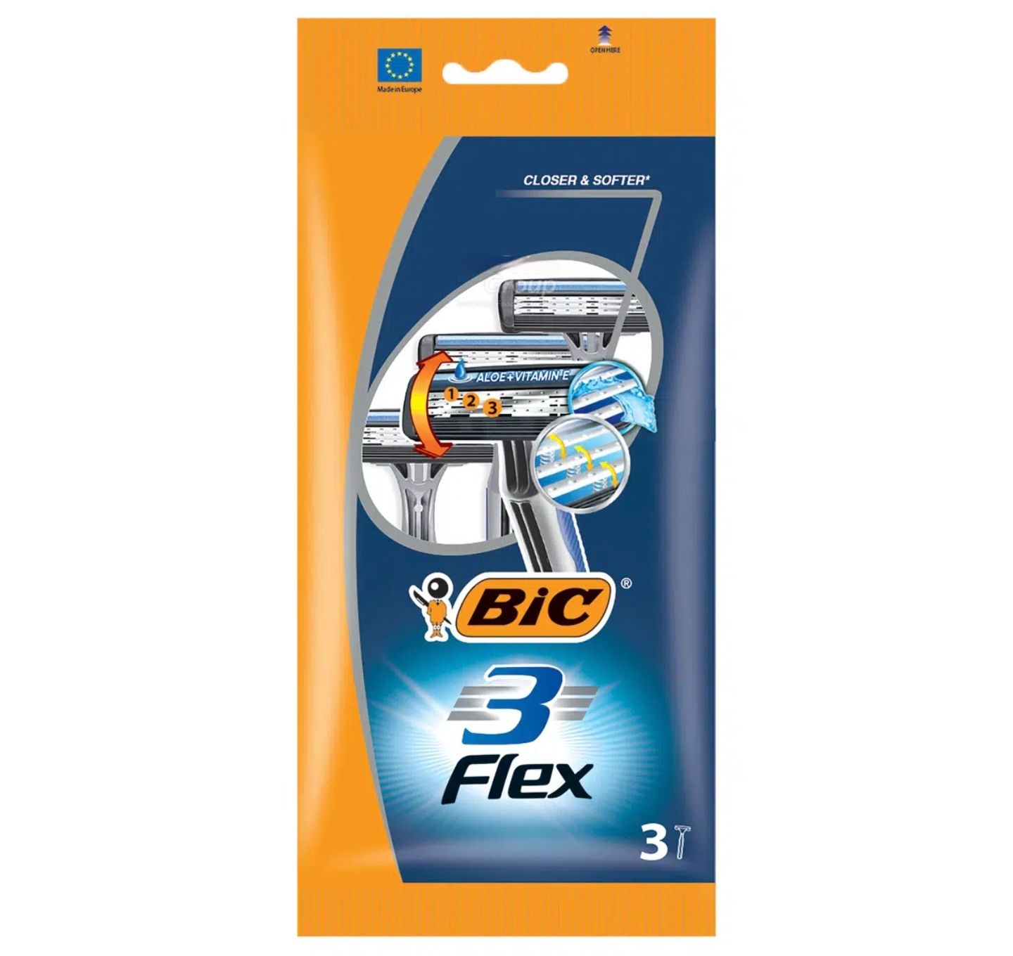 BIC 3Flex Razors - Comfort Grip 3s