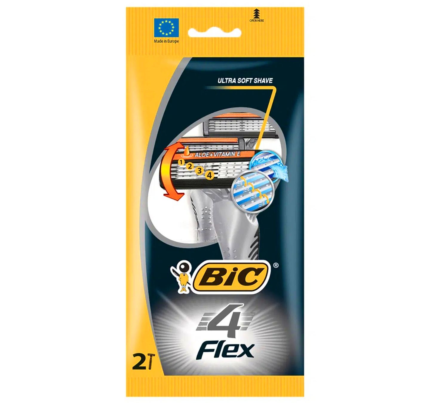 BiC Disposable Razor - Flex 4 2pcs Inside