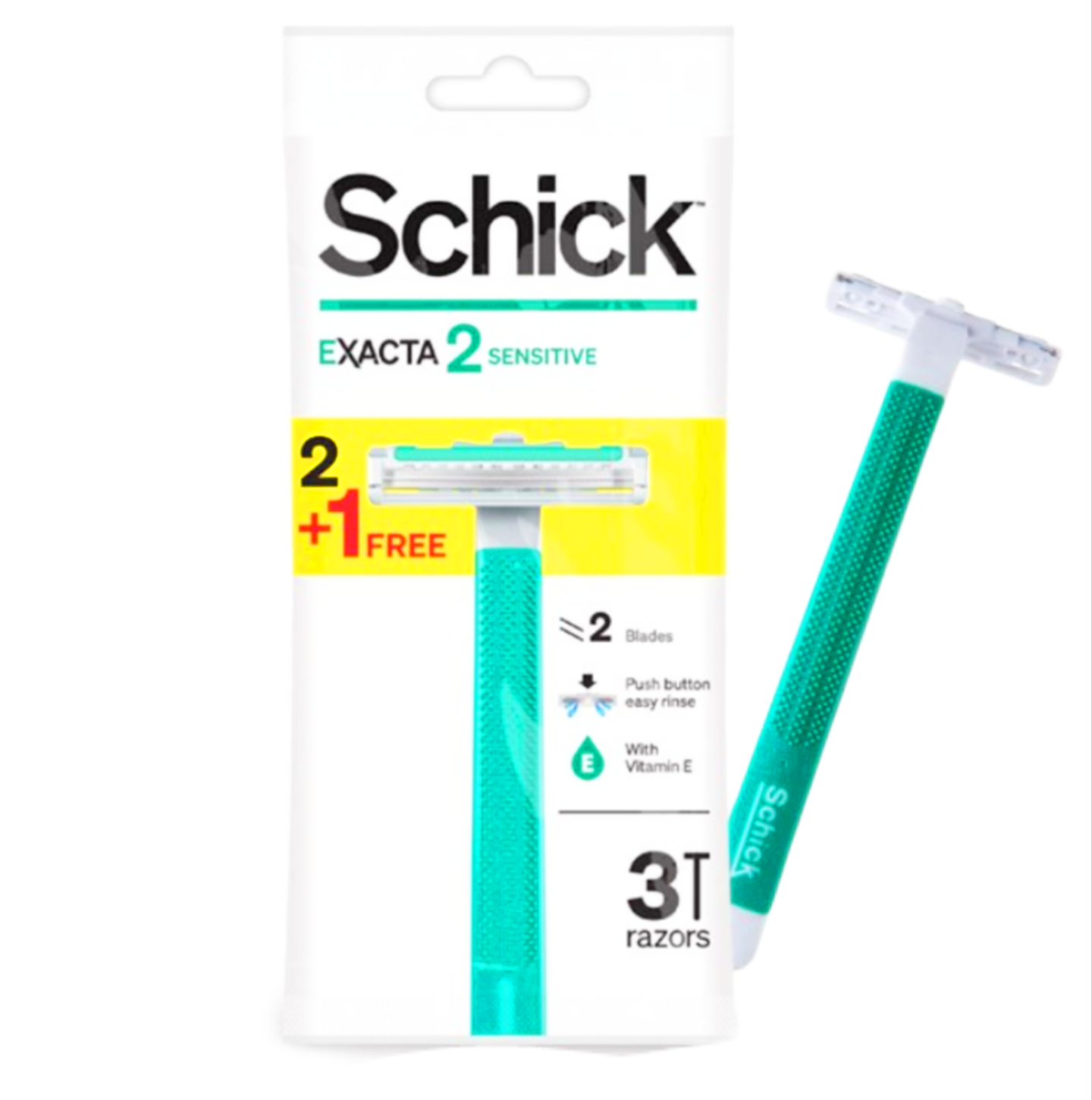 Schick Exacta Shaving Razor System Kit 3 Razor