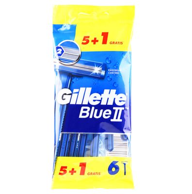 Gillette Blue II Razor 5+1 Gratis