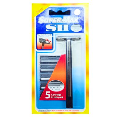 SuperMax SII Platinum Coated 5 Cartridge In Pack