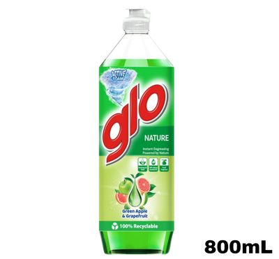 Glo Active Foam Dishwashing Liquid - Grean Apple &amp; Grape 800mL