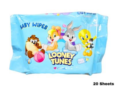 Baby Wipes Loony Tunes Ultra milk 20Sheets 2 Pack