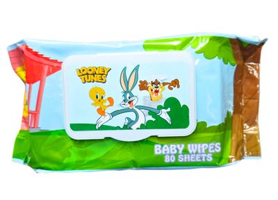 LOONEY TUNES BABY WIPES 80 SHEETS