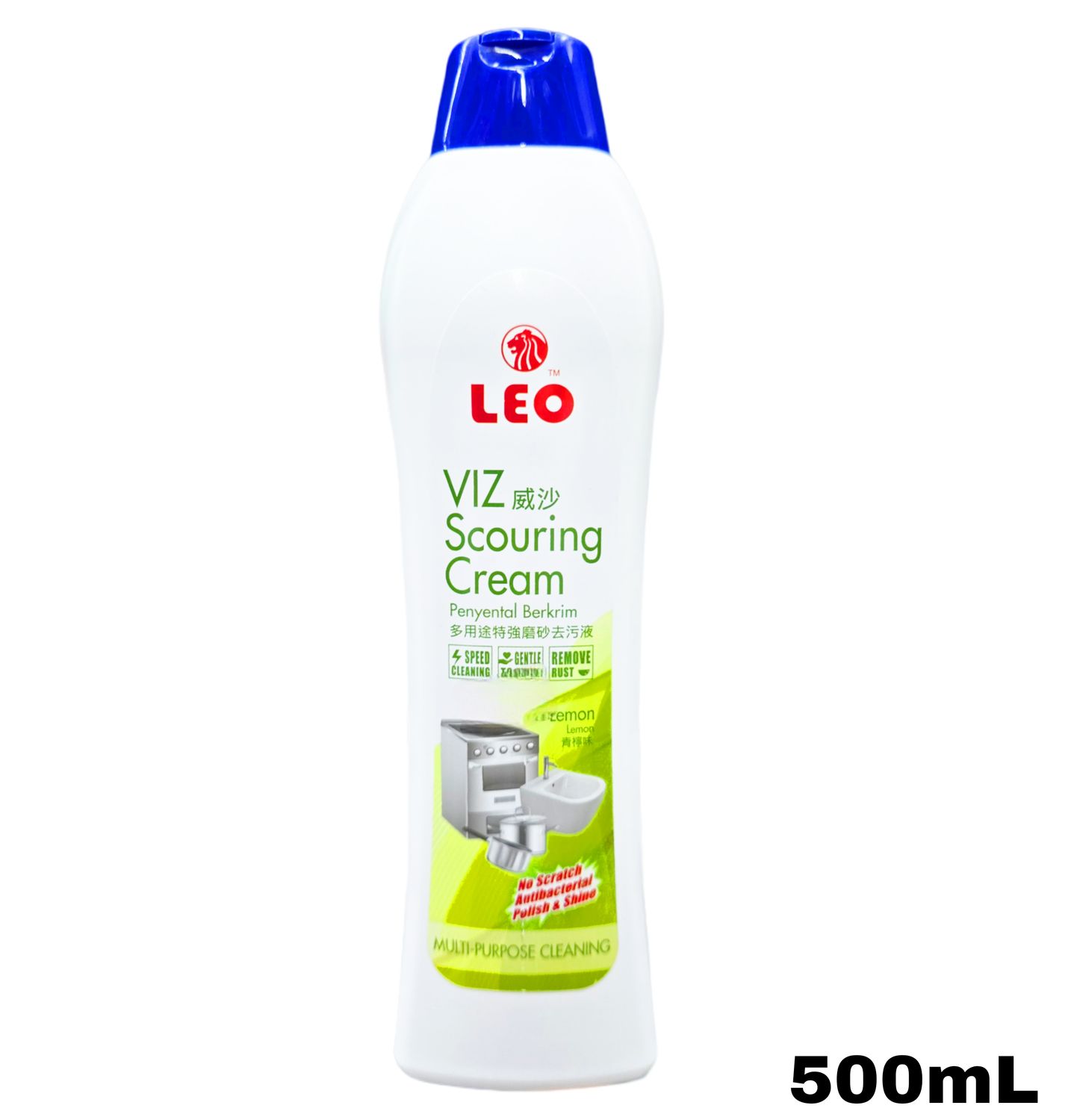 LEO VIZ Multi Purpose Scouring Cream - Lemon 500mL