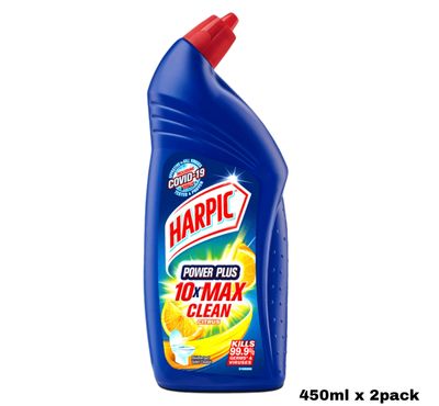 Harpic Power Plus All in One Toilet Cleaning Gel, Citrus, 450ml x 2pack
