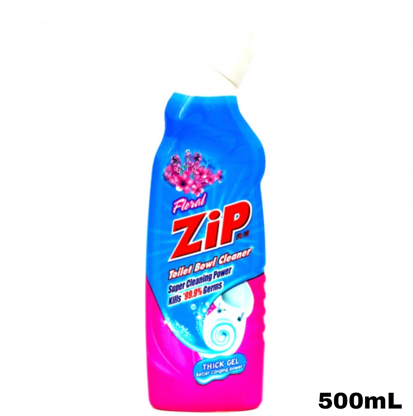 Zip Toilet Bowl Cleaner - Floral 500mL