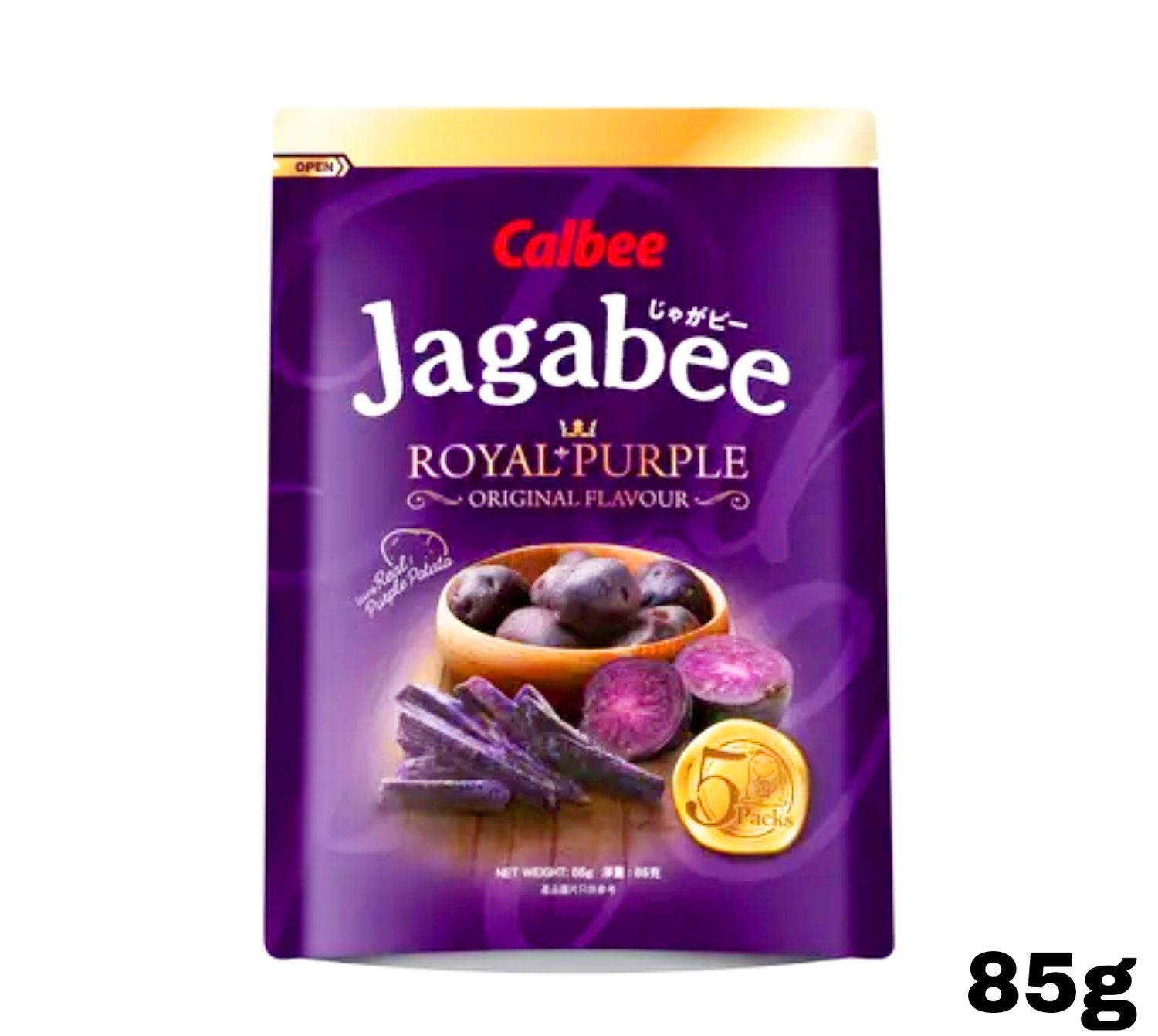 Calbee Jagabee Royal Purple Original Flavoured 85g
