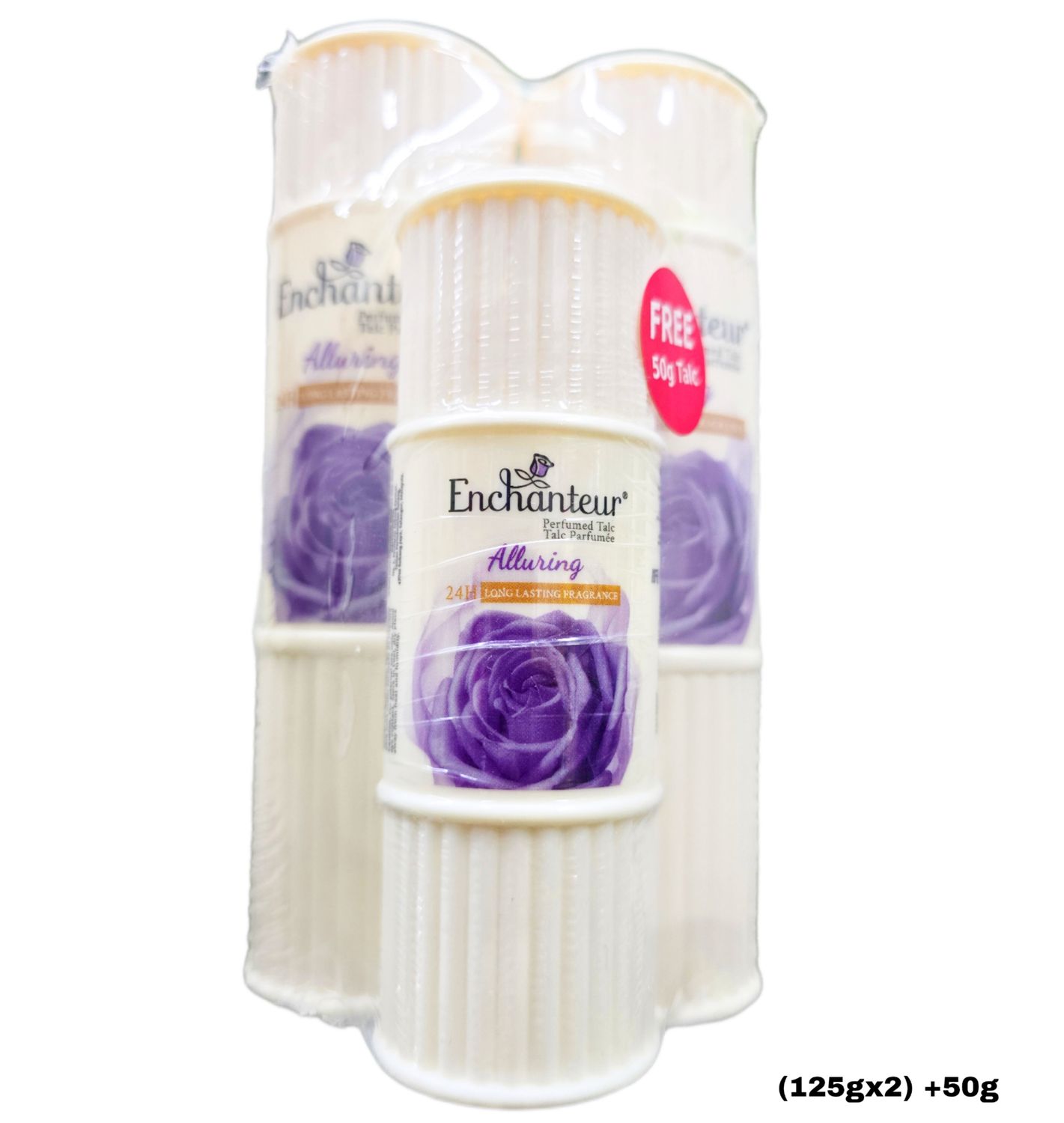 Enchanteur Perfumed Alluring Long Lasting Fragrance Powder (125g x2) + 50g