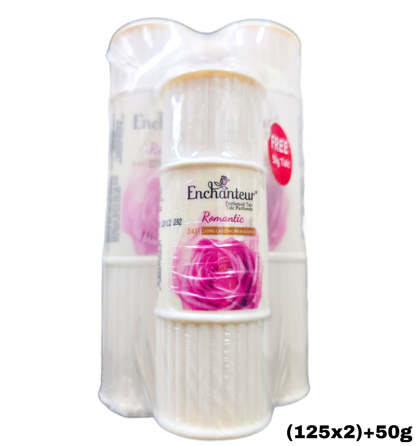 Enchanteur Perfumed Romantic Long Lasting Fragrance Powder Bundle (125g x2) + 50g