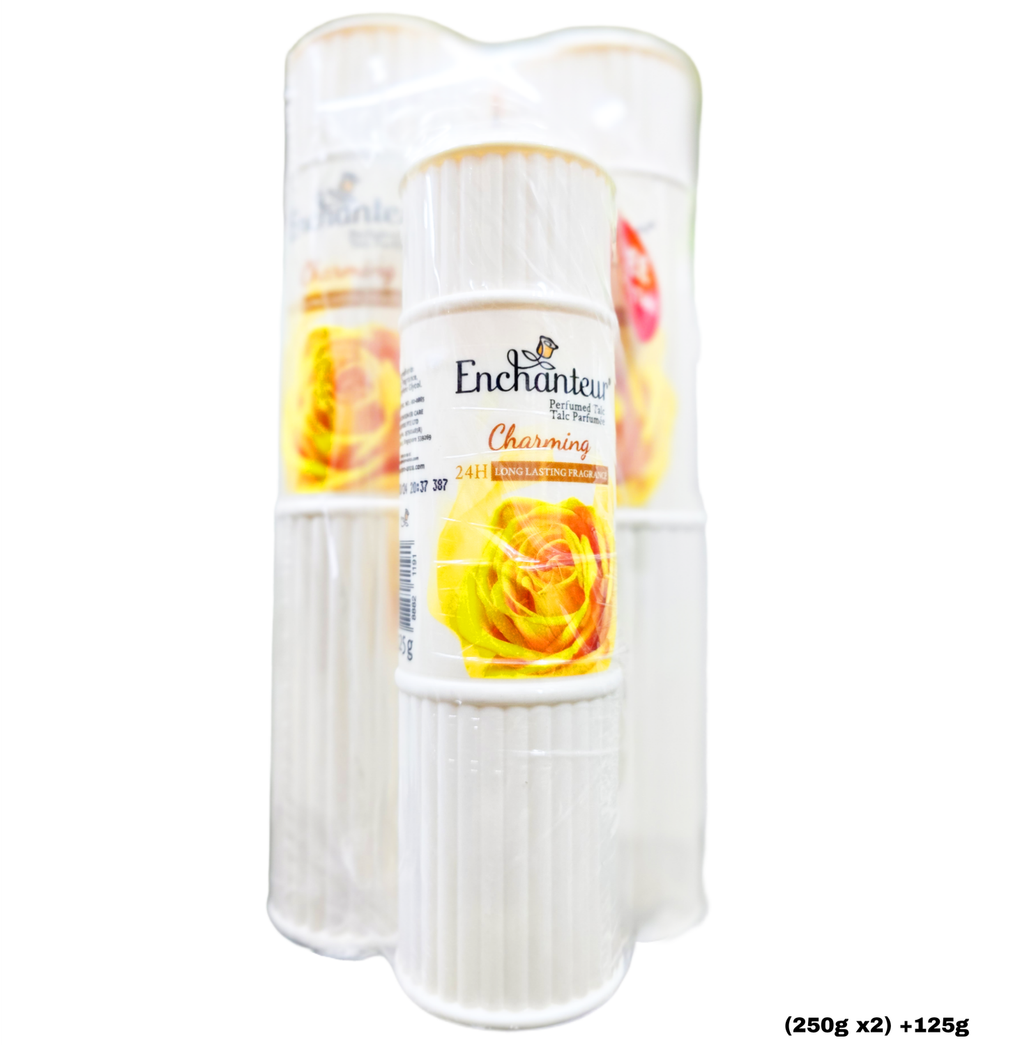 Enchanteur Perfumed Charming Long Lasting Fragrance Powder Bundle (250g x2) + 125g