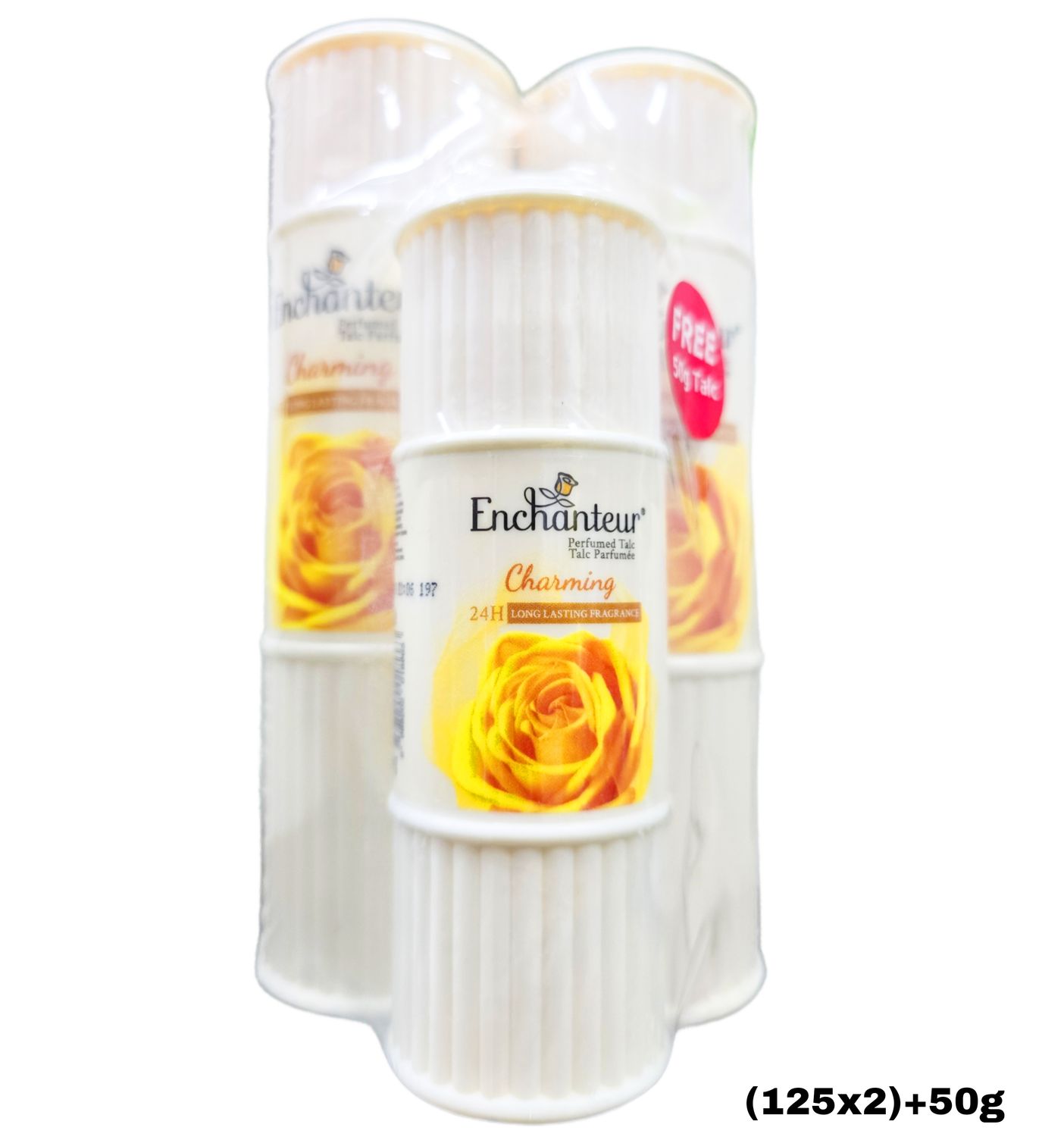 Enchanteur Perfumed Charming Long Lasting Fragrance Powder Bundle (125g x2) + 50g