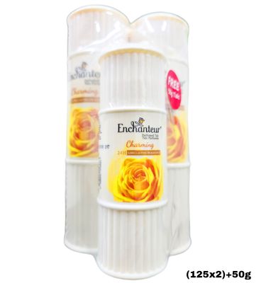 Enchanteur Perfumed Charming Long Lasting Fragrance Powder Bundle (125g x2) + 50g