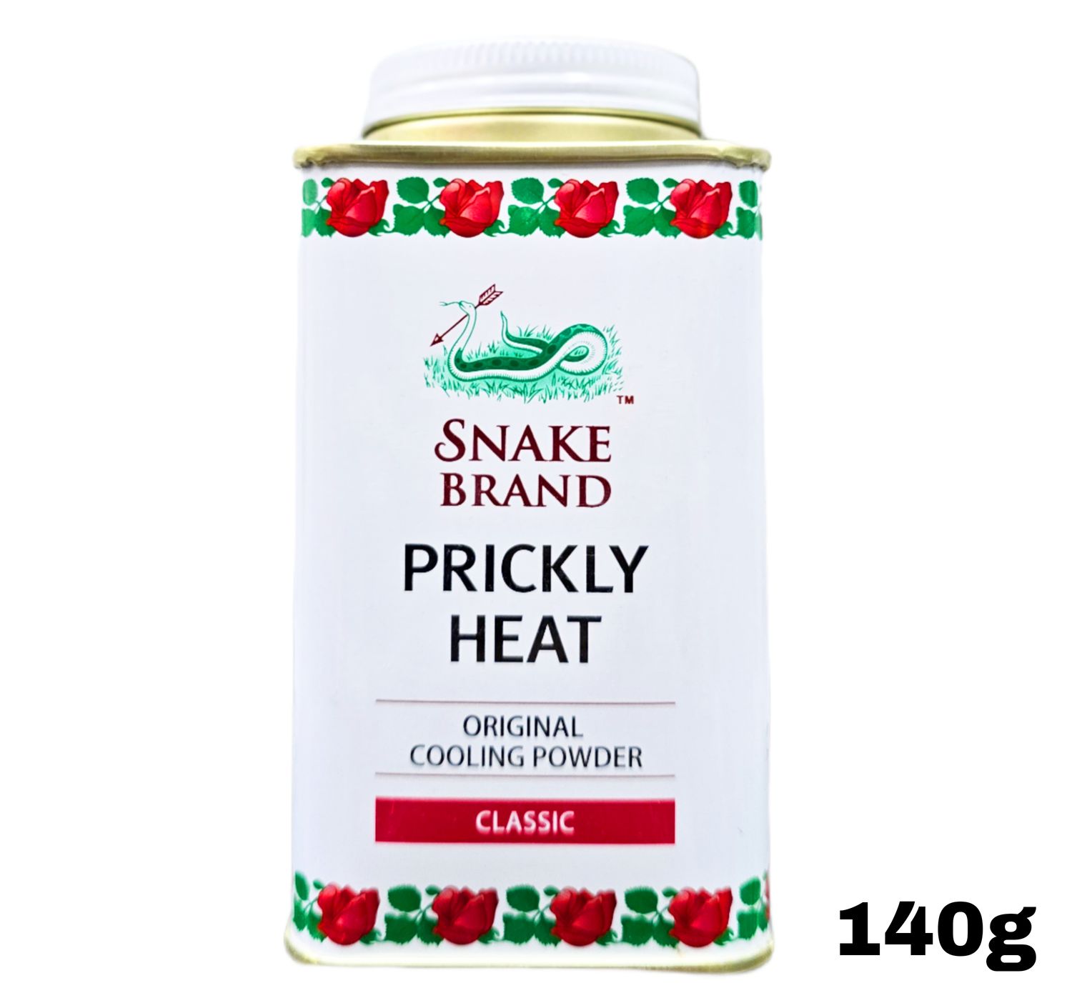 Snake Brand Prickly Heat Original Cooling Powder - Classic 140g