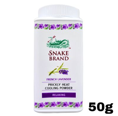 Snake Brand Relaxing Lavender Prickly Heat Cooling Powder 50g