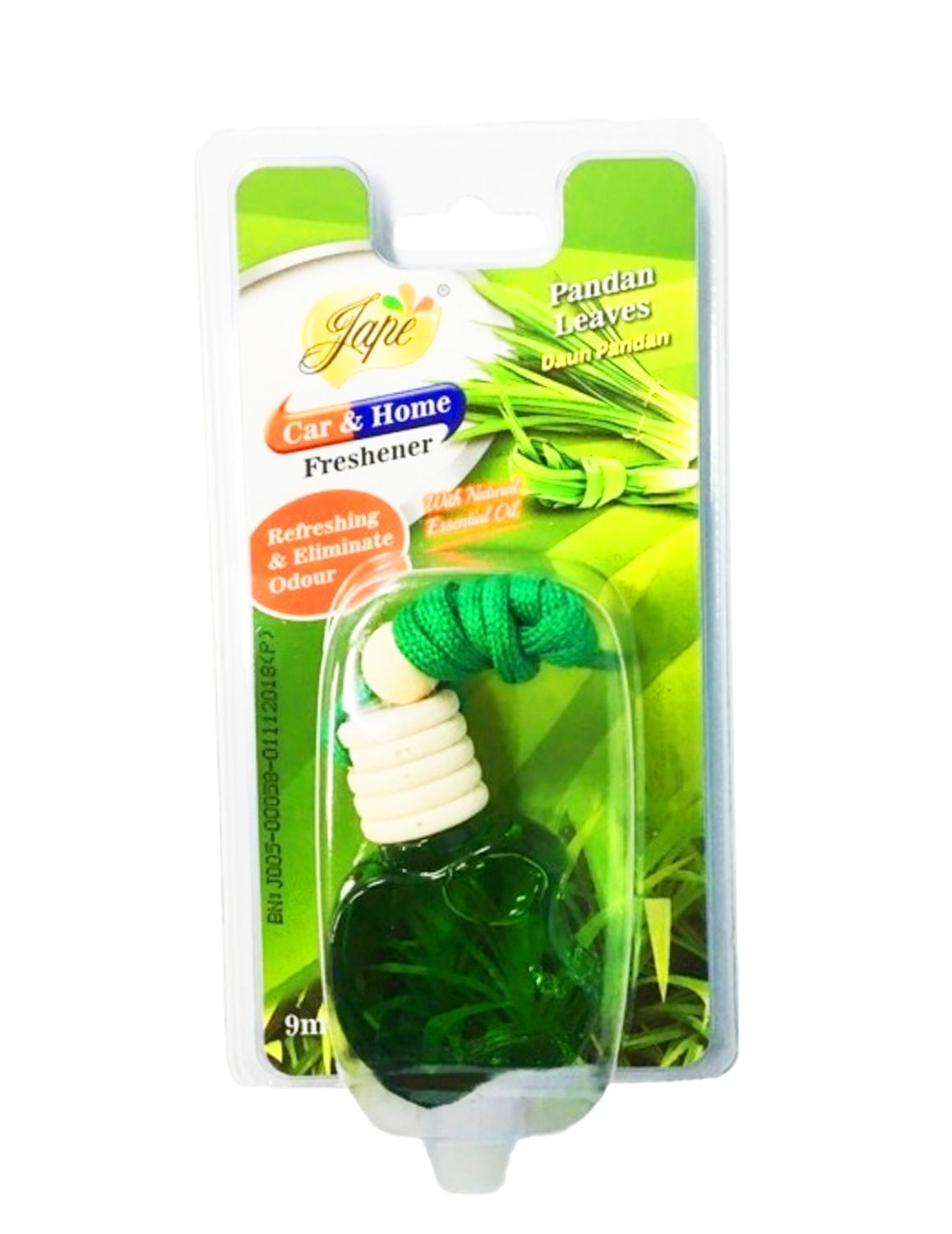 Jape Car &amp; Home Freshener - Pandan Leaves 9mL