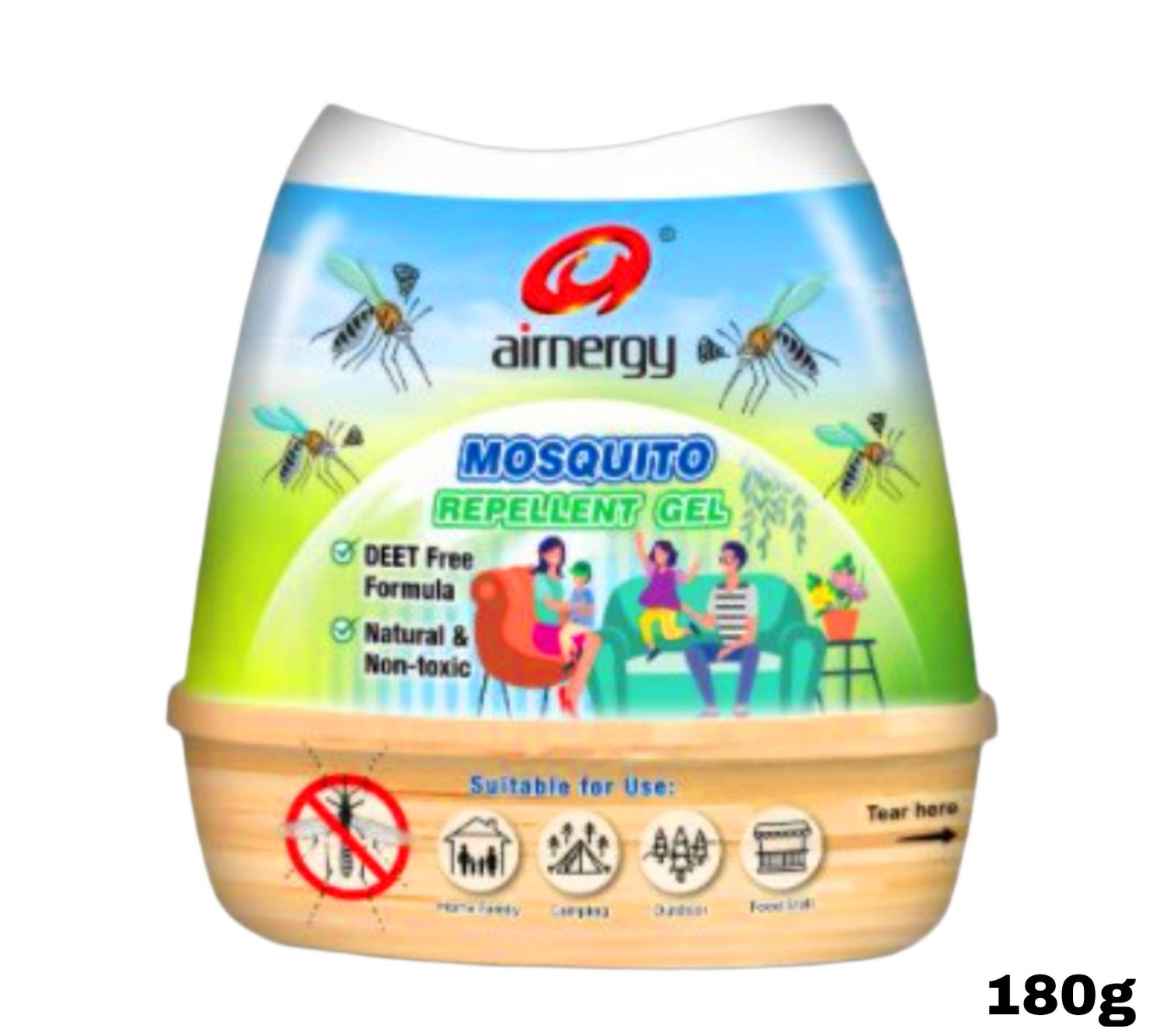 Airnergy Mosquito Repellent Gel 180g