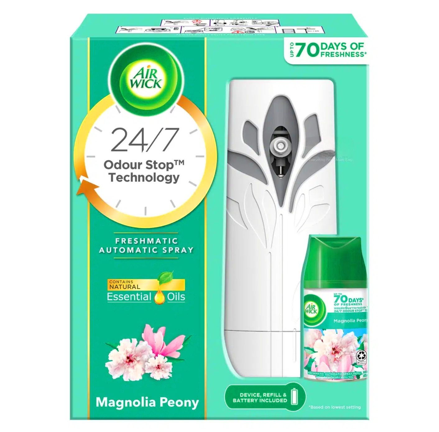 Air Wick Freshmatic Auto Spray Set - Magnolia Peony