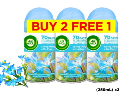Air Wick Freshmatic Auto Spray Refill - Spring Delight 250mL 3x Pack
