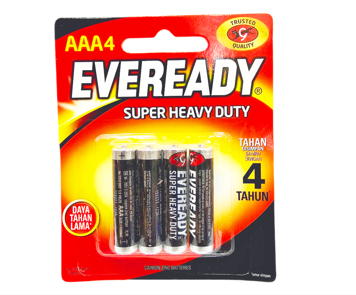 Everyday Super Heavy Duty AAA4