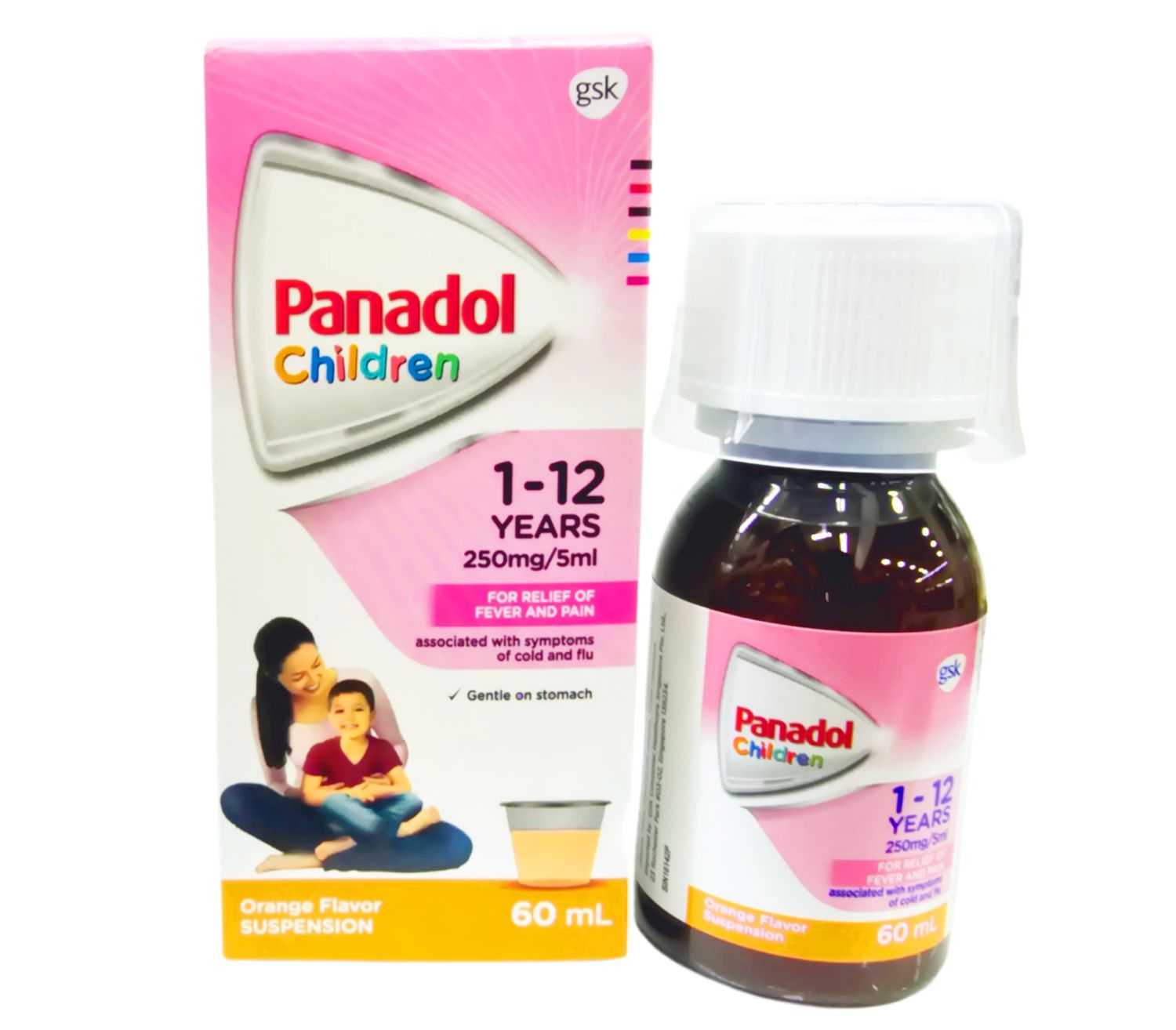 Panadol Children&#39;s Suspension - Orange (1 - 12 Years) 60mL
