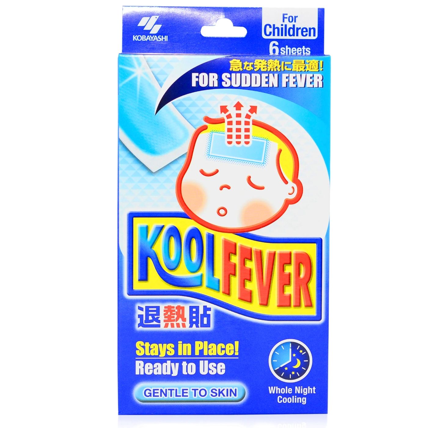 Kool Fever Cooling Gel Sheets - Children (Gentle to Skin) 6s pack