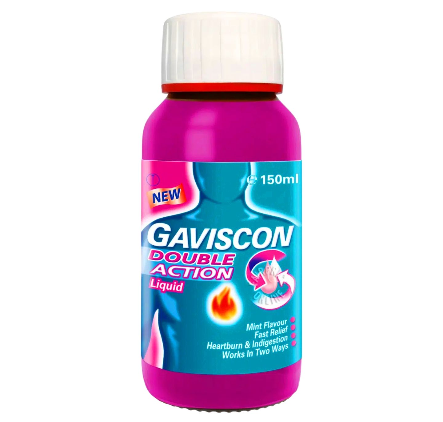 Gaviscon Double Action Liquid - Mint Flavour 150mL