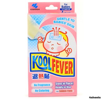 Koolfever Baby Cooling Gel Sheets 4s Pack