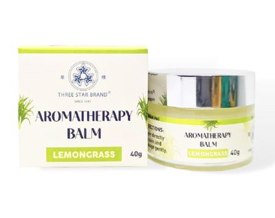 Three Star Brand Aromatherapy Balm Lemongrass 40g