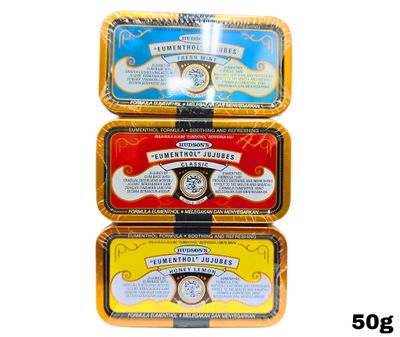 Hudson&#39;s Eumenthol Jubes 50g x1 Choose Your Own Flavor