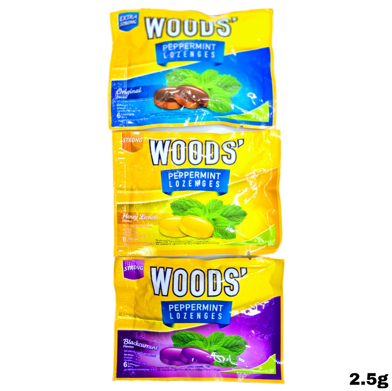 Woods Peppermint Lozenges 2.5g x1 Choose Your Own Flavor