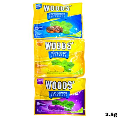 Woods Peppermint Lozenges 2.5g x1 Choose Your Own Flavor