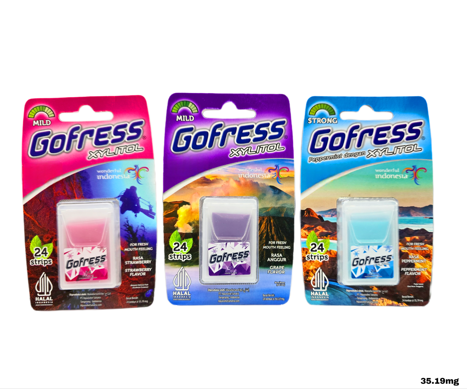 Gofress Xylitol 24 Strips x1 Choose Your Own Flavor