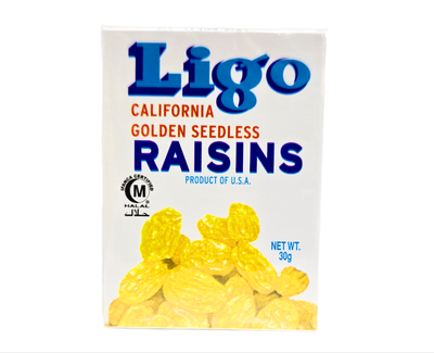 Ligo Brand California Golden Seedless Raisins 30g