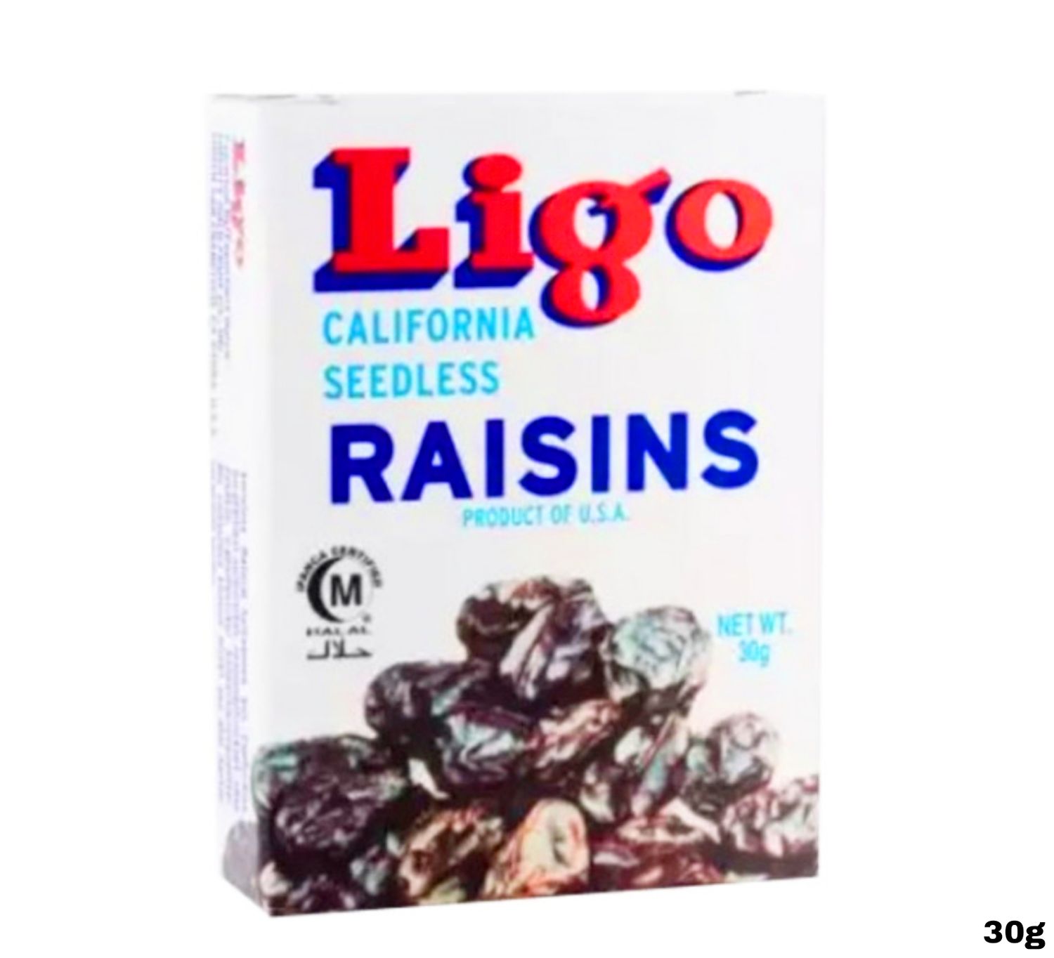 Ligo Brand California Seedless Raisins 30g