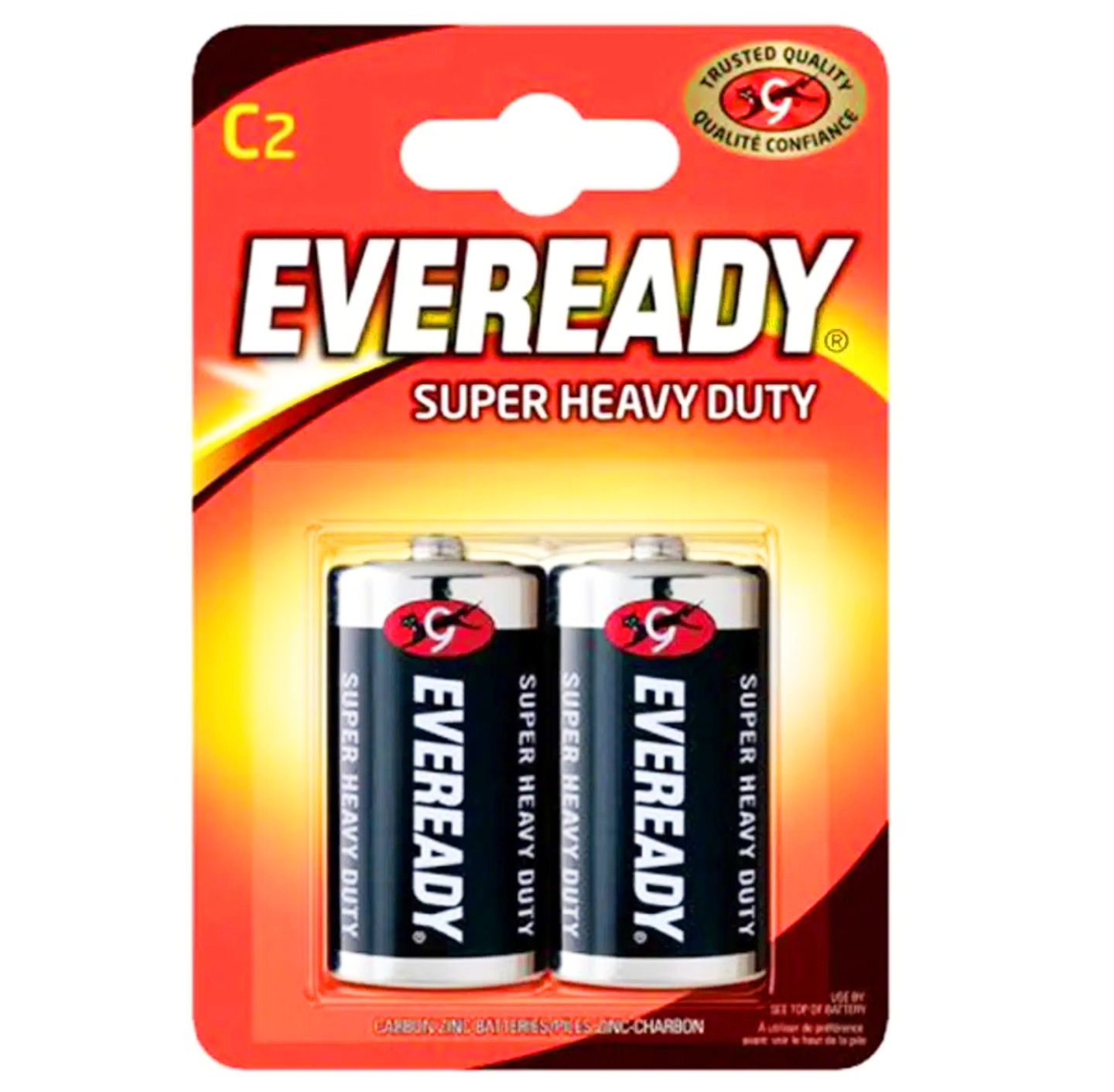 Eveready Zinc Batteries Super Heavy Duty - C - Pack of 2
