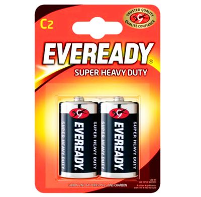 Eveready Zinc Batteries Super Heavy Duty - C - Pack of 2