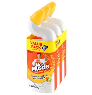 Mr Muscle Toilet Cleaner - Citrus 3x500mL