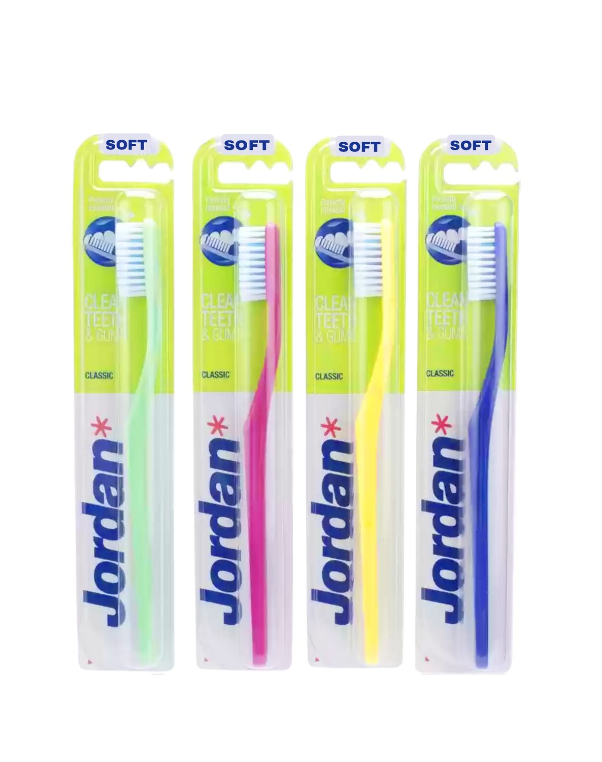 Jordan Classic Clean Teeth &amp; Gum Soft Toothbrush 1s Choose your Own Color