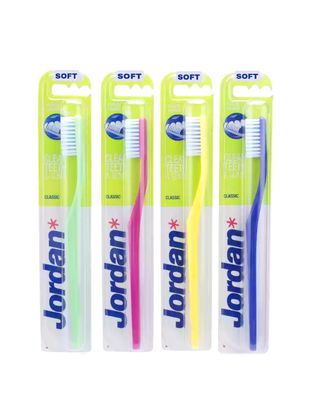 Jordan Classic Clean Teeth &amp; Gum Soft Toothbrush 1s Choose your Own Color