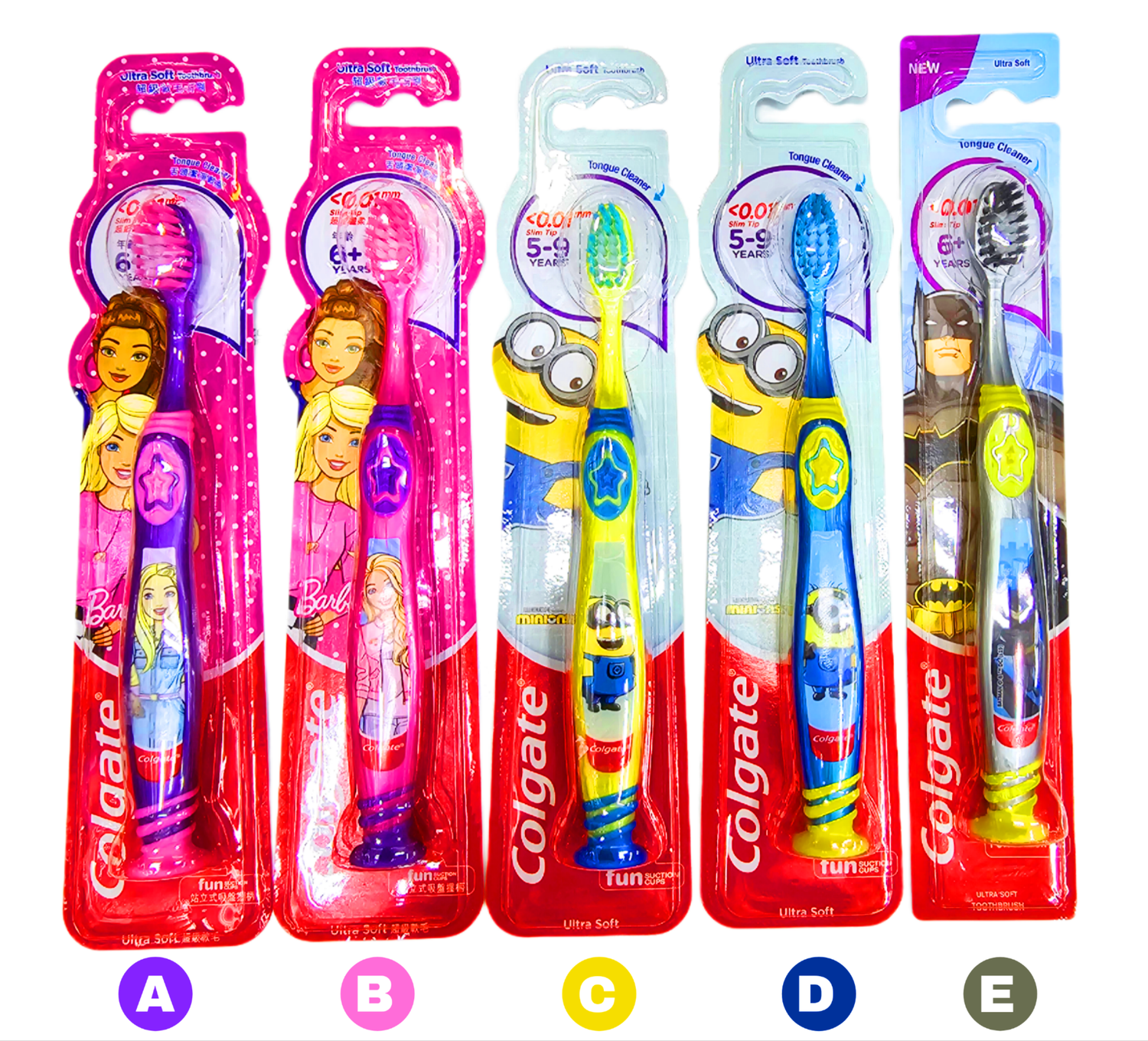 Colgate Fun Suction Kids Ultra Soft Toothbrush 1s choose Your own Color