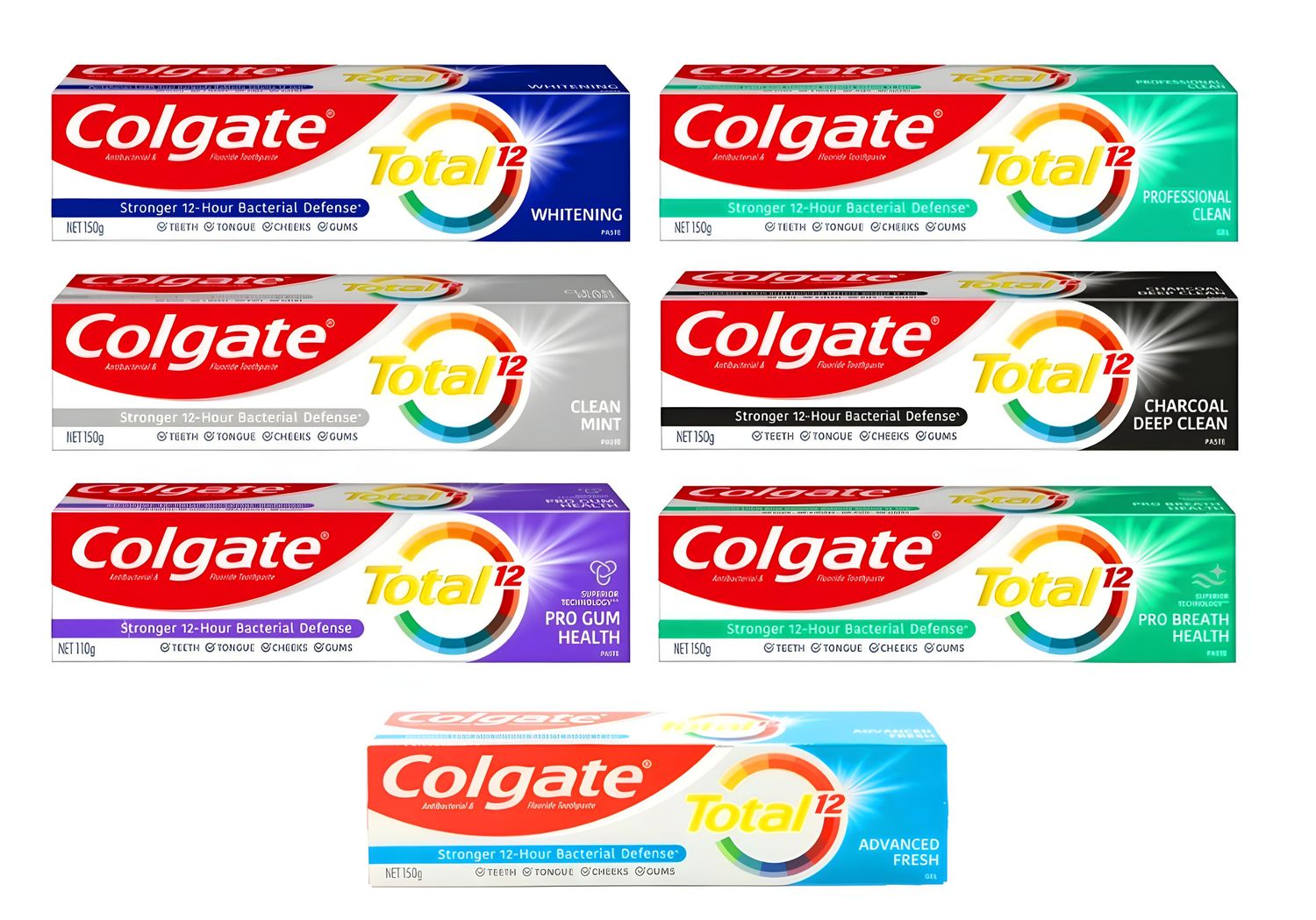 Colgate Total 12 Pro Gum Health Toothpaste 1x150g Choose Your Own Flavor