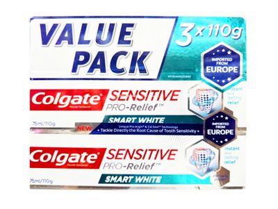 Colgate Smart White Toothpaste Value Pack 3x 110g