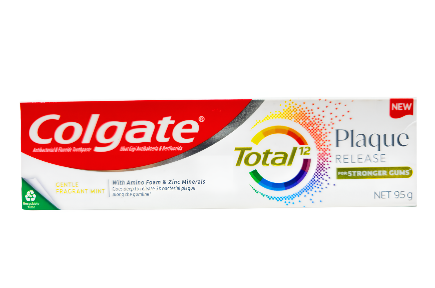 Colgate Total 12 Toothpaste - Gentle Fragrant Mint 95g