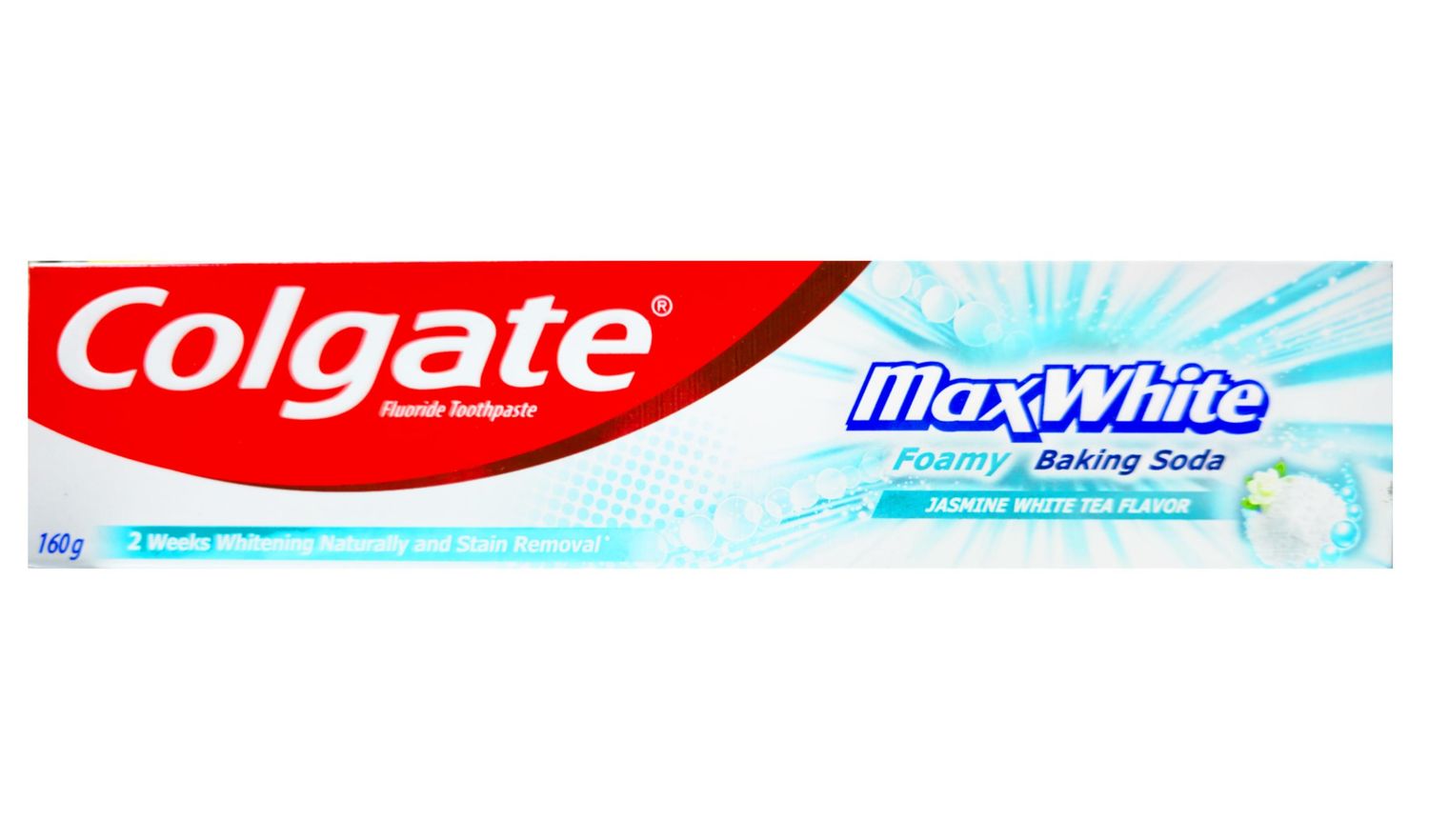 Colgate Fluoride Toothpaste - Maxwhite Jasmine White Tea Flavor 160g