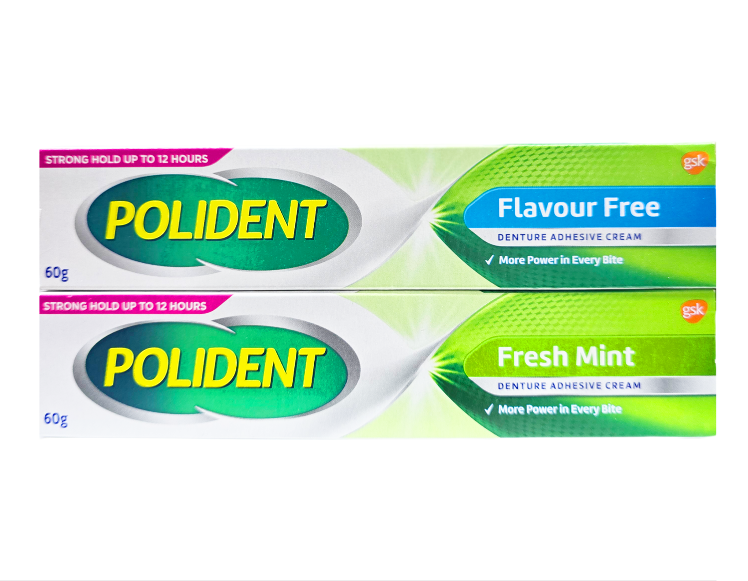Polident Fresh Denture Adhesive Cream 1x60g Choose Your Own Flavor