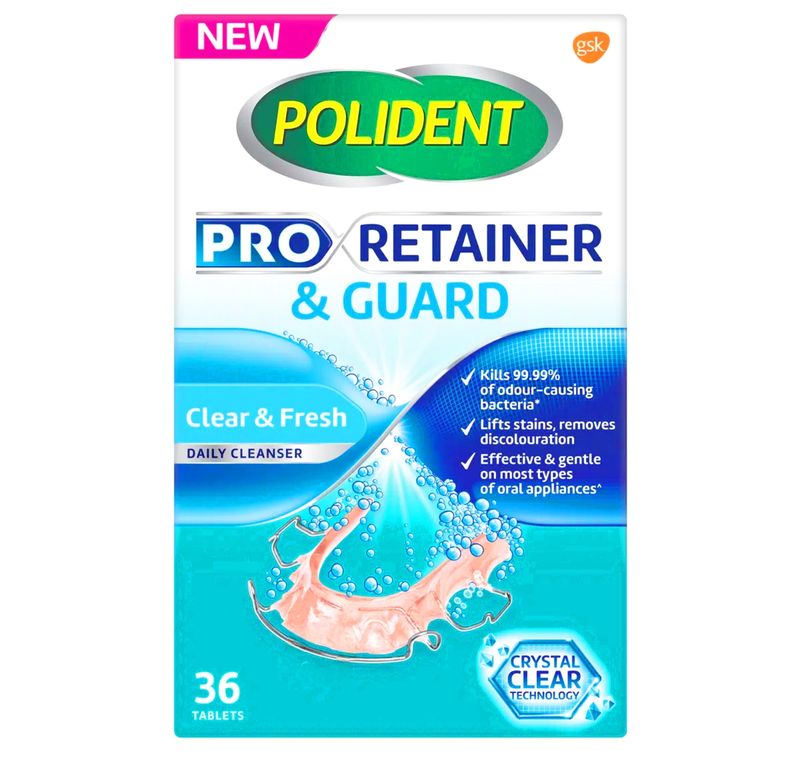 Polident Pro Retainer Daily Cleanser - Clear &amp; Fresh 36 per pack